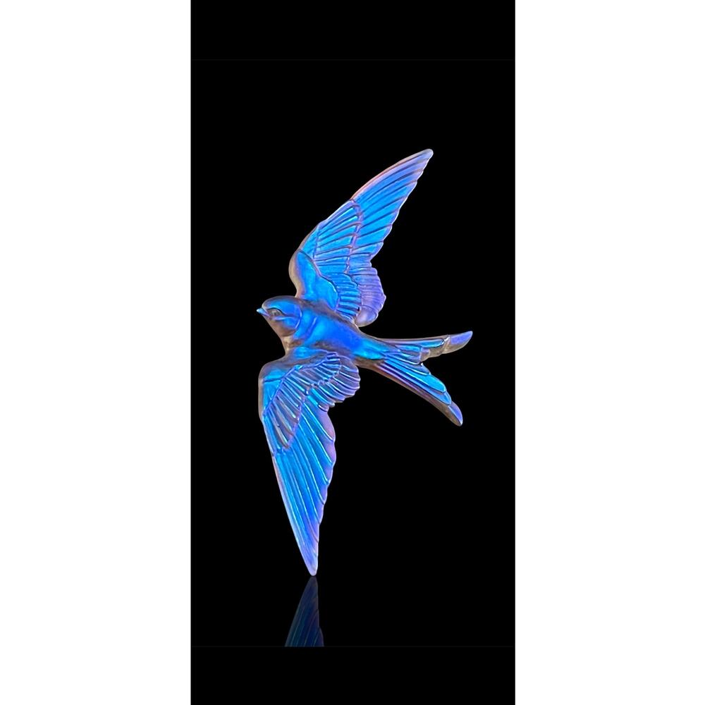 Bluebird Pâte De Verre Glass Pendant Gregory Burgard New Limited Edition Signed